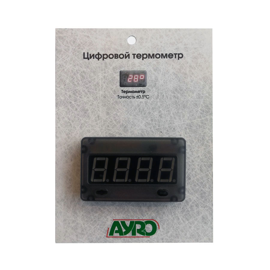 Термометр цифр., на батарейці, на скотчі, 12V TM AYRO