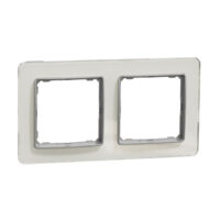 Рамка 2-постова Штучне біле скло Sedna Elements SDD360802