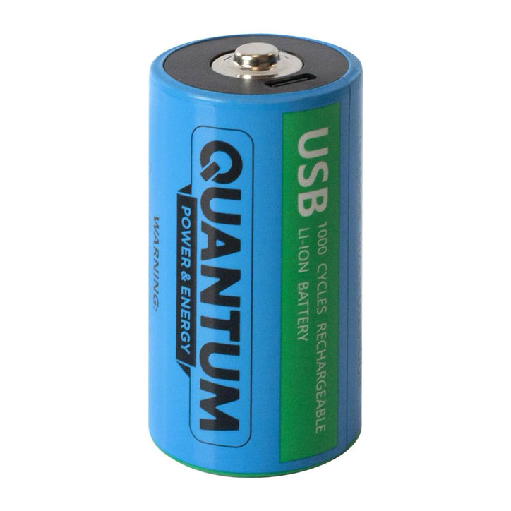 Акумулятор Li-ion USB-C D1.5V 5200mAh plastic case 2шт/уп (ціна за 1 шт) TM Quantum