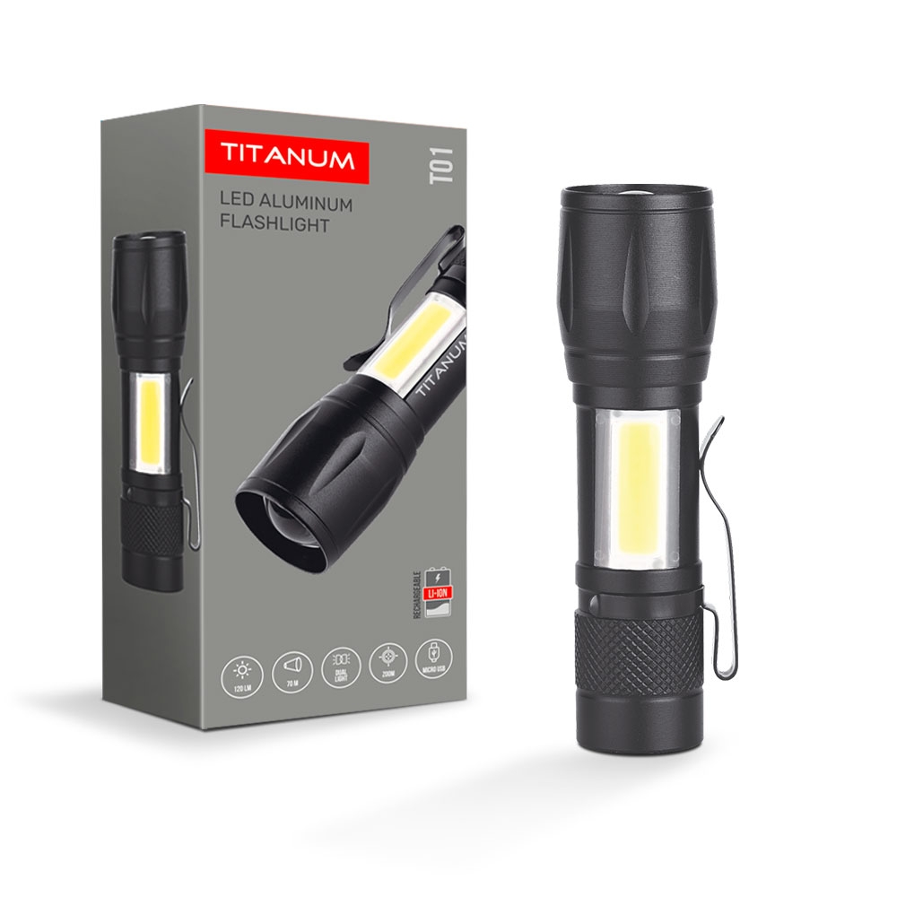 Ліхтарик LED 120Lm 6500K TITANUM TLF-T01