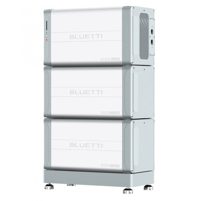 Резервна зарядна станція Bluetti EP600, 6000 Вт + акумуляторний модуль B500x2, 9920 Вт/год