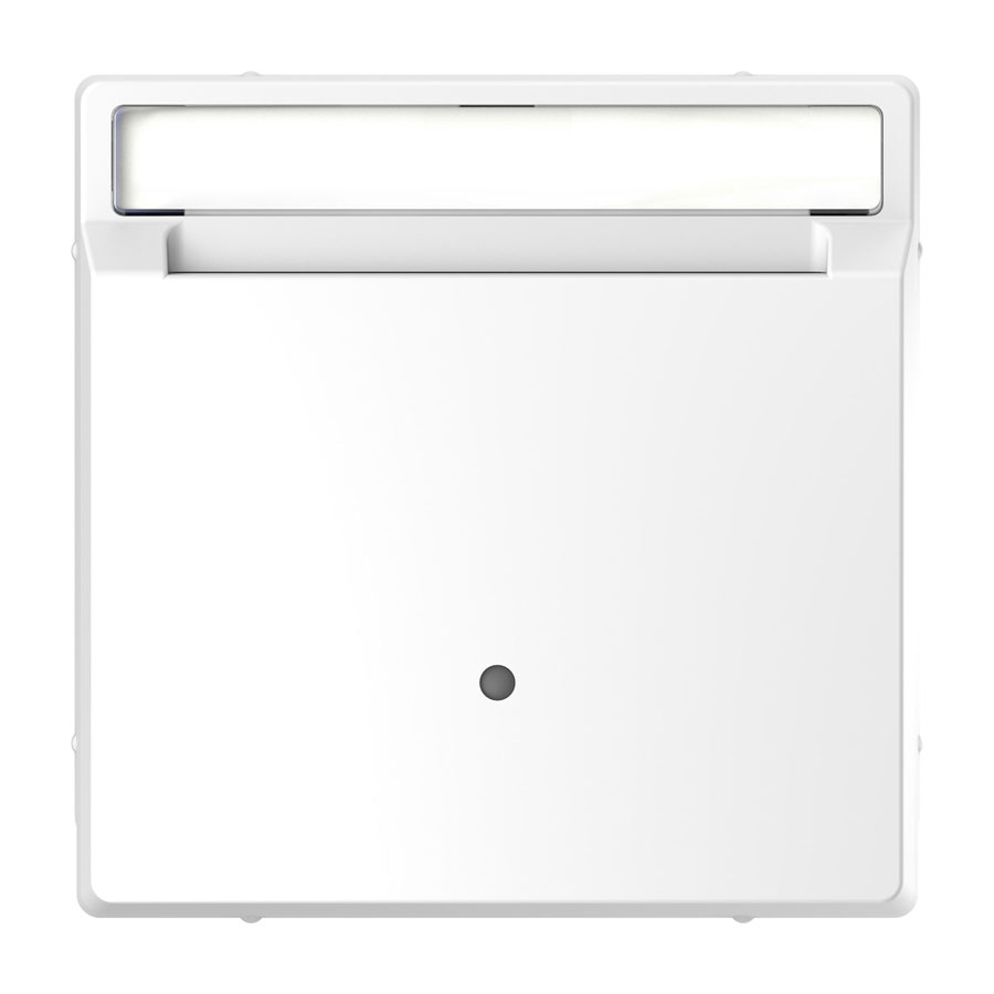 Лицьова панель карткового вимикача Білий лотос Merten D-Life