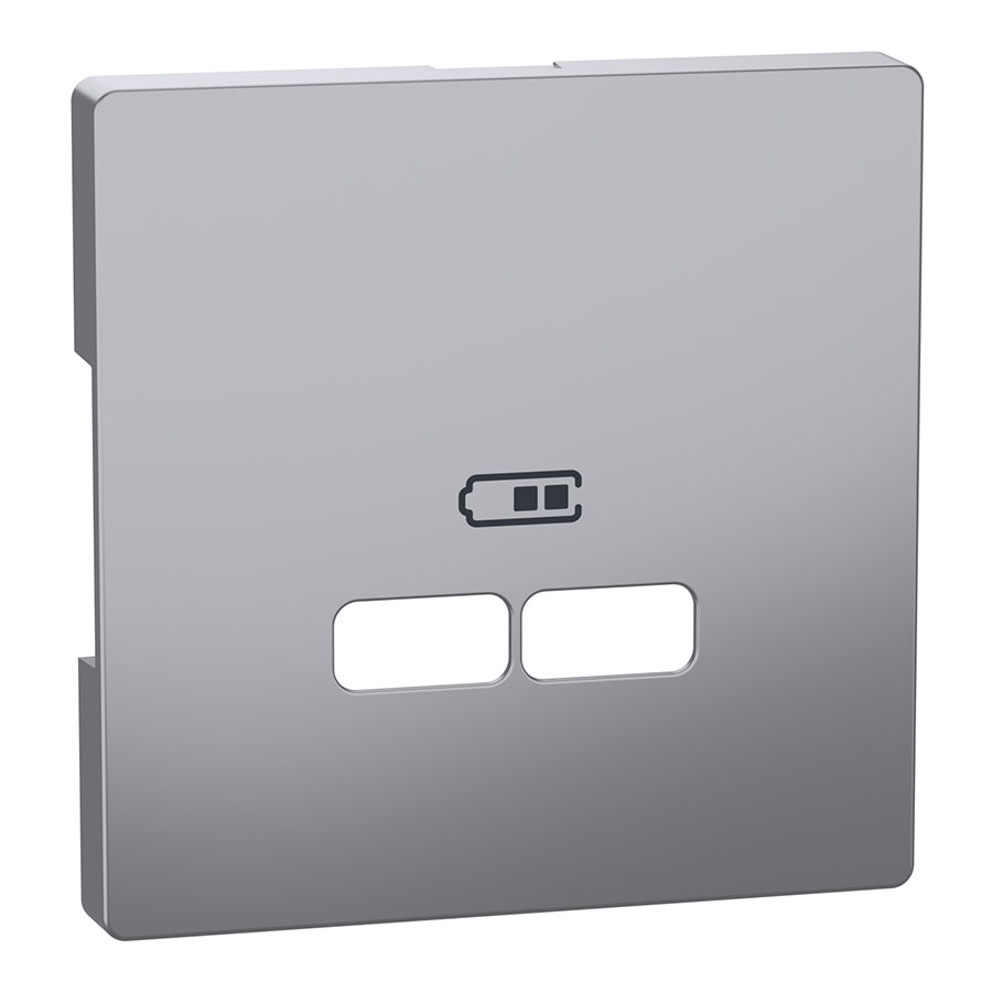 Центральна накладка для USB Нержавіюча сталь Merten D-Life