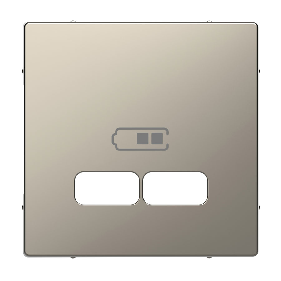Центральна накладка для USB Нікель Merten D-Life