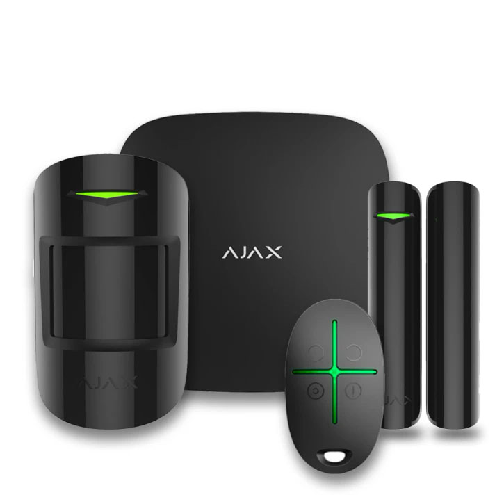 Комплект охоронної сигналізації Ajax StarterKit Plus Black