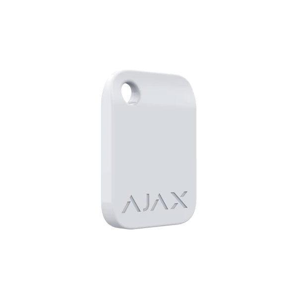Брелок для управління охоронною системою Ajax Tag 100 шт. White