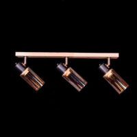 Люстра P5-N5106/3 BK+WOOD, L700*W70*H180