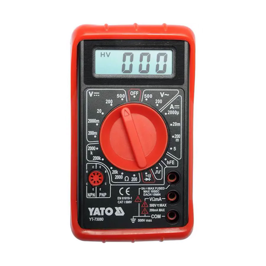 Тестер YATO цифровий YT-73080 (мультиметр)