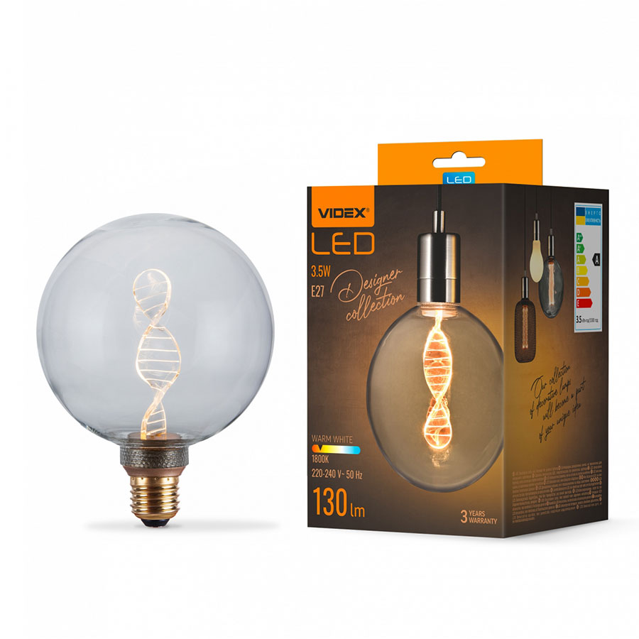 Лампа LED-нитка G125 3.5W 130Lm E27 1800K 220V VL-DNA-G125-C