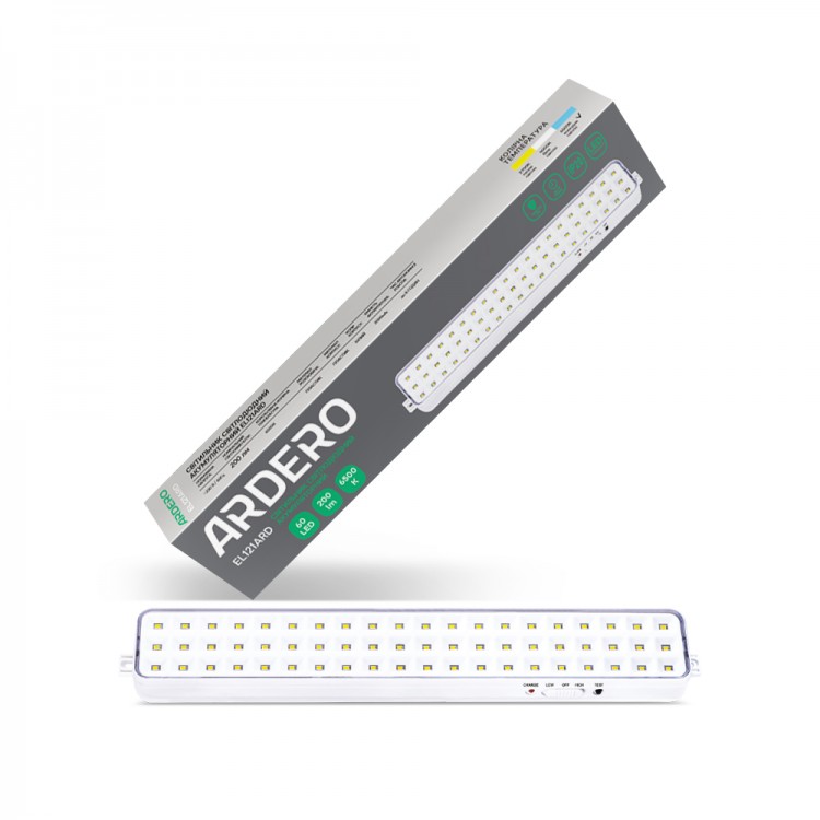 Світ-к LED з акумул. 60LED 4W 6500K EL121ARD білий Ardero