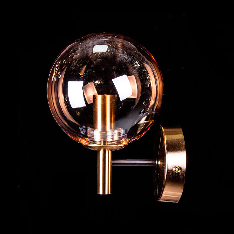 Люстра P9-2949/1W Copper/amber ball