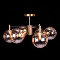 Люстра P9-2949/1W Copper/amber ball