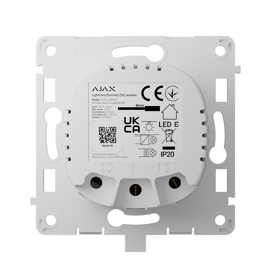 Ajax LightCore (Dimmer) [55] (8EU) ASP white димер