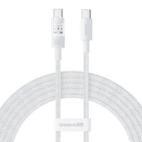 Кабель USB Type-C to Type-C 100W 2m білий Baseus Gem Fast-Charging СТОП!!! Зарядний пристрій EVEUS Type-2 PRO 11кВт 3х16А 380В