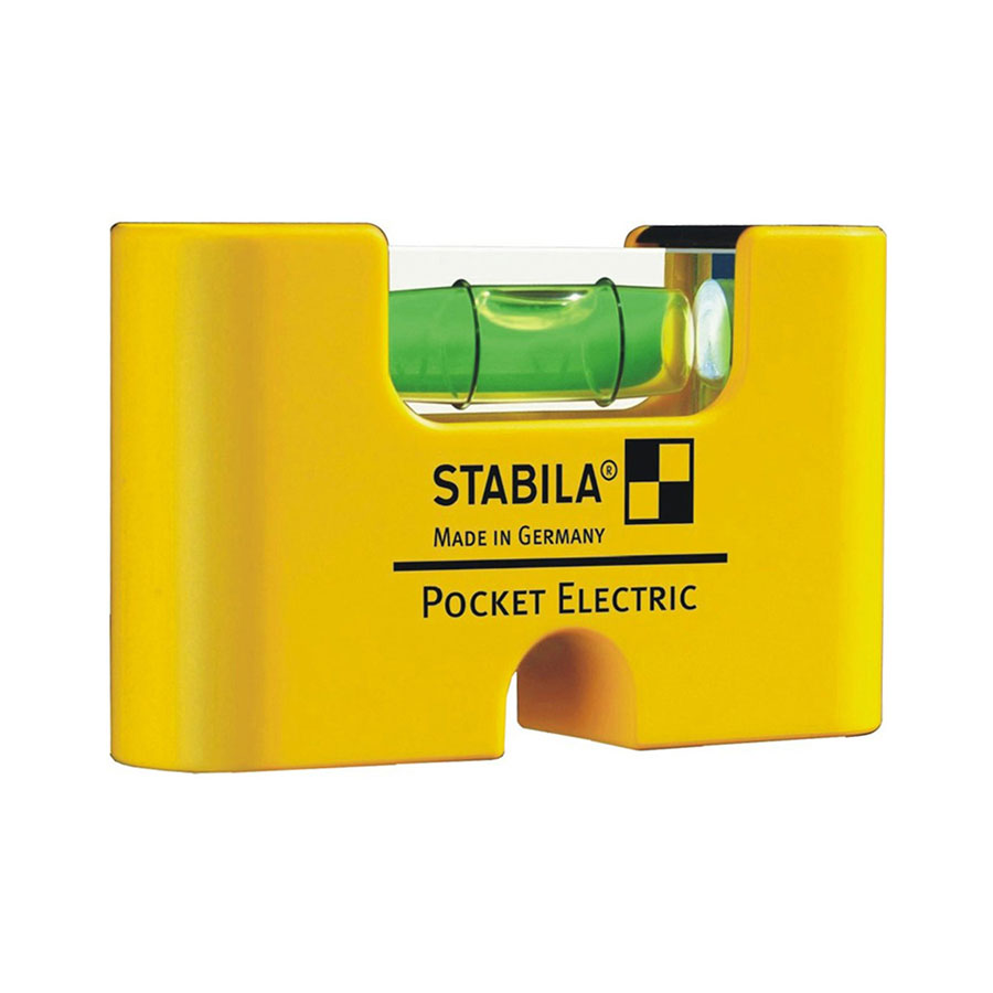 Рівень міні STABILA Pocket Electric для електриків, магнітний 7х2х4см