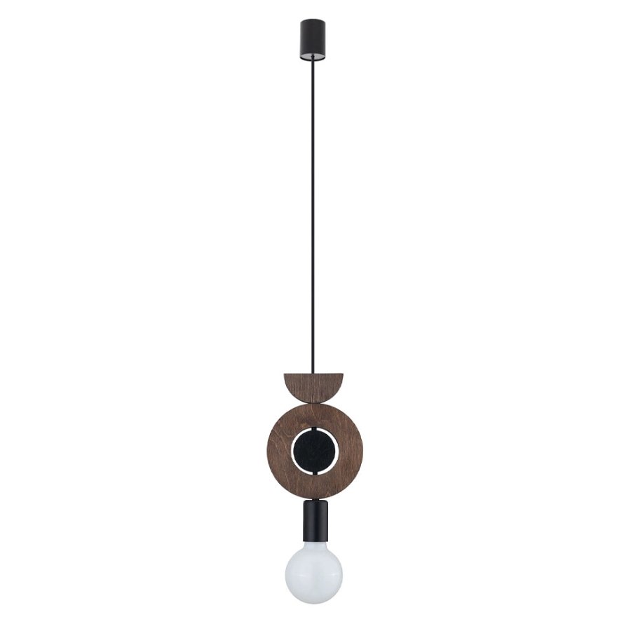 Підвісний світильник, люстра Nowodvorski 11176 Drops Wood D E27 1x25W IP20 Коричневий