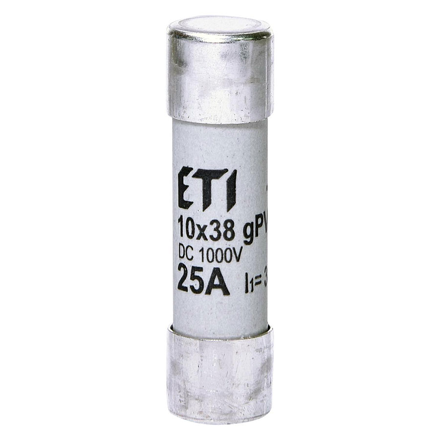 Запобіжник CH 10×38 gPV 25A 1000V (10kA) ETI