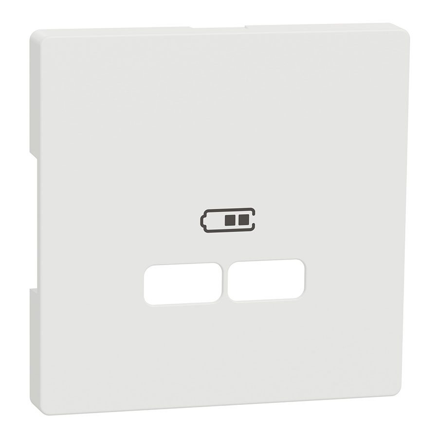 Центральна накладка для USB Білий матовий Merten D-Life MTN4367-6037