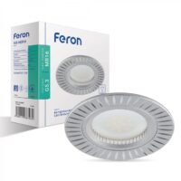 Вбудований світильник Feron 8170-2 під лампу сірий срібло