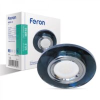 Вбудований світильник Feron 8170-2 під лампу срібло