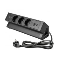 Світ-к LED POINT MINI, DC12В, 1,2W, 65 Lm, 4000К, кабель mini AMP 1,5 м, чорн.