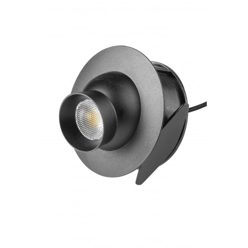 Світ-к LED POINT MINI, DC12В, 1,2W, 65 Lm, 4000К, кабель mini AMP 1,5 м, чорн.