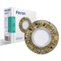 Вбудований світильник Feron 8170-2 під лампу сірий срібло