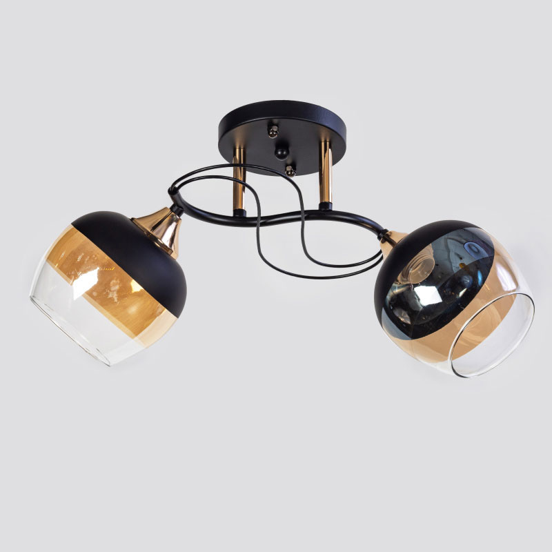 Люстра SC-6107/2 BK+FG 460*200*240