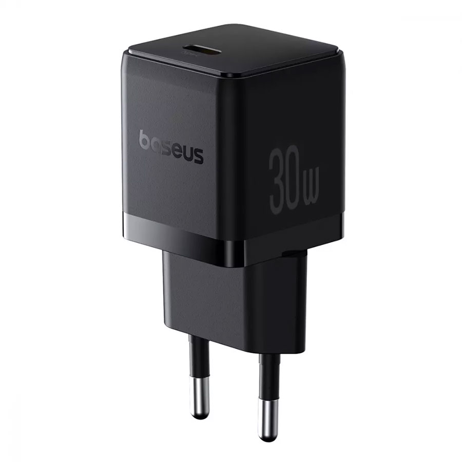 Мереж. заряд. пристр. 30W PD3.0 USB Type-C, чорн., Baseus Palm
