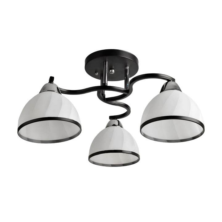 Люстра SH-8098/3 CR+BK 460*480*220 E27*3