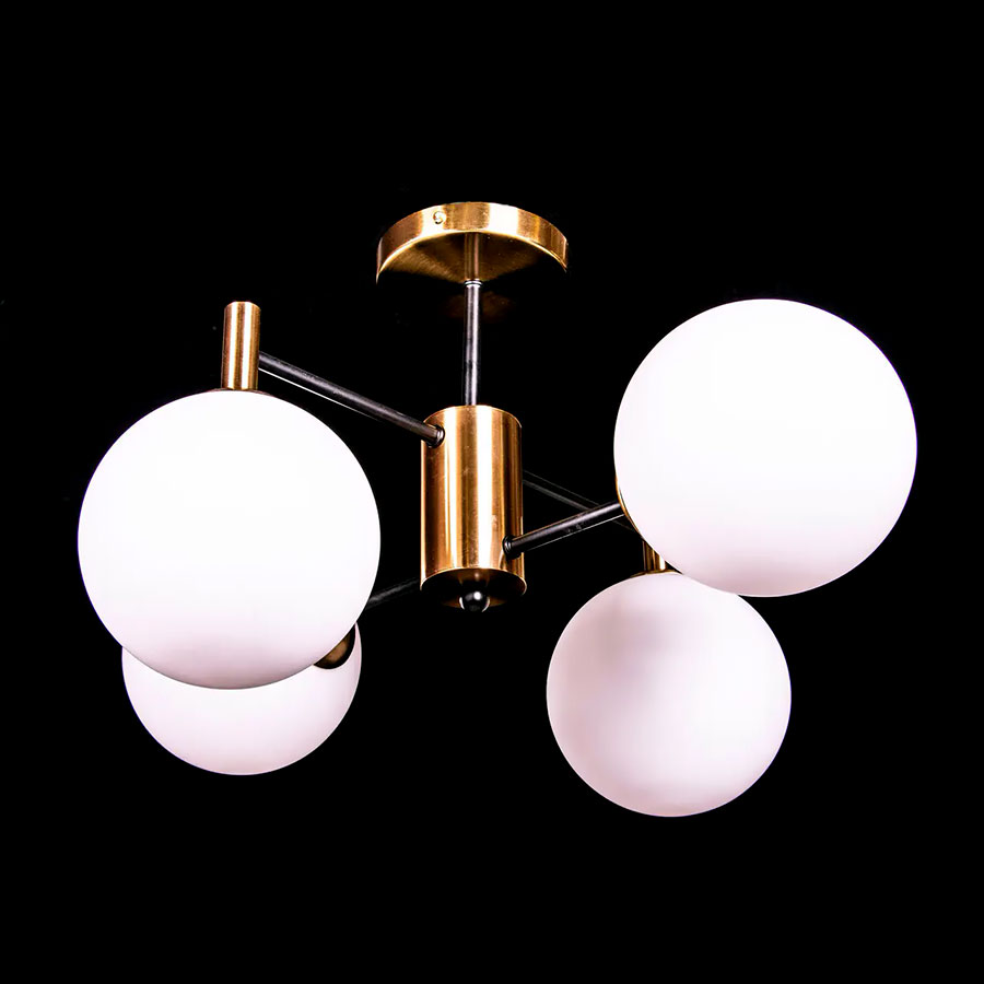 Люстра P9-2949/4 Copper/white ball
