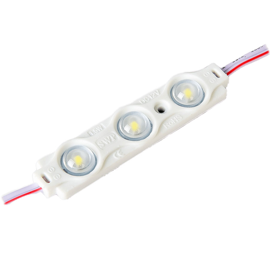 LED-модуль лінза 3LED 1,5Вт 12V 2835led IP65 білий 7000К OPTX PRO