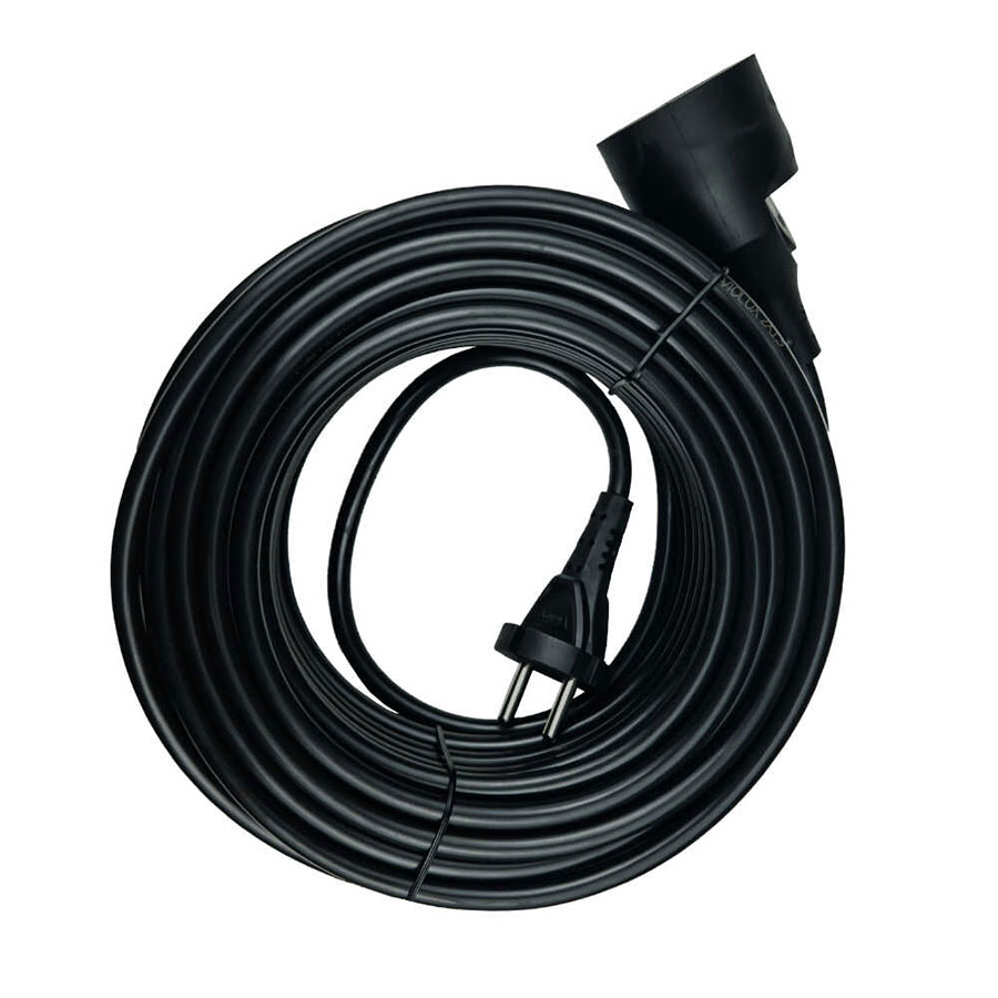 Подовж. 1не гніздо 30м 2х1,5 без з/з чорн. Violux 99174 Подовж. 1не гніздо 30м 2х1,5 без з/з чорн. Violux 99174