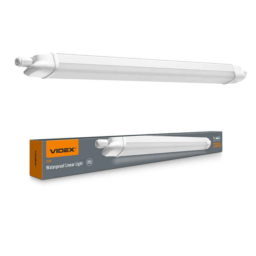 Св-к LED лінійний магістр. 20W 0,6м 5000K 220V біл.,VL-BNWL04-20065