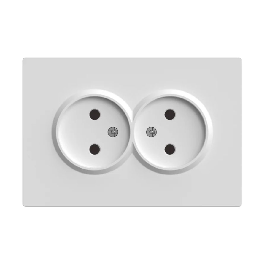 Розетка 2-на без з/з біла Ardero Soft ER112-W