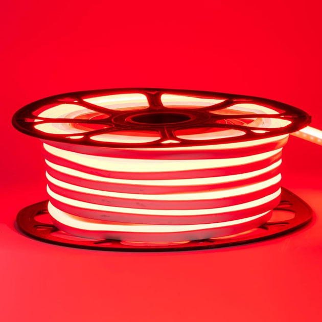 Led NEON червоний 120P2835-220V-7Wm 8*16mm IP65(неолед)