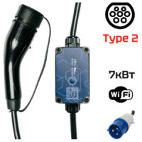 Зарядний пристрій EVEUS M32 T2 Light 7,2кВт 32А Зарядний пристрій EVEUS Type-2 PRO 11кВт 3х16А 380В