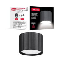 Св-к точковий наклад.-врізний MAXUS Wave Downlight Base GX53 Black 2in1 Світ-к накл. поворот., 2*GX53 Spot Flora Base чорн. золот