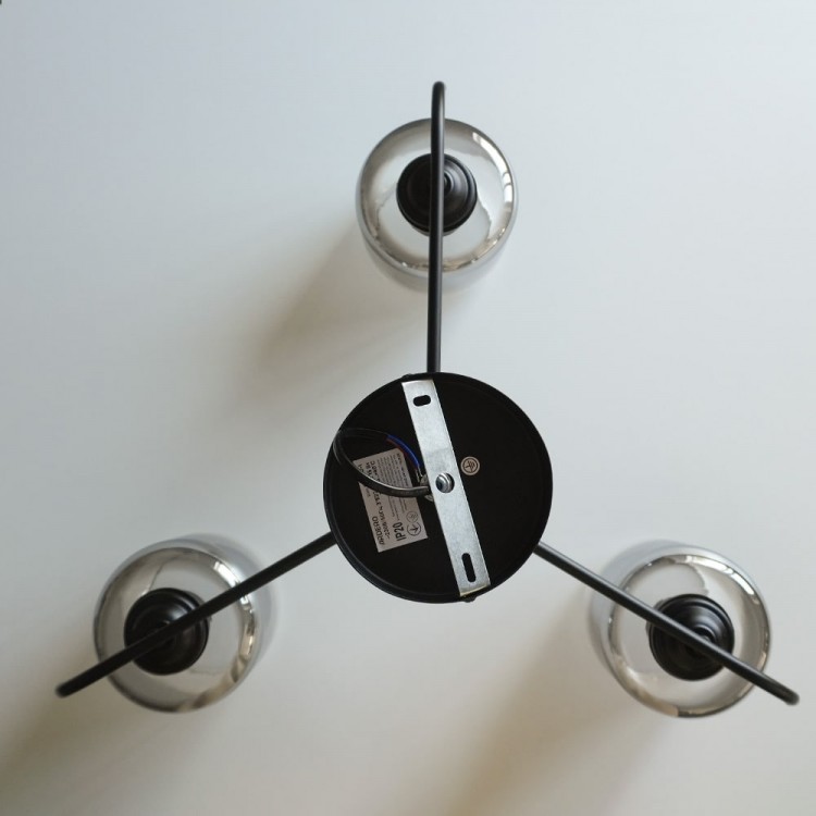 Накладний світильник Ardero BL1930-1 ORLANDO під лампу чорний 100201 Накладний світильник Ardero BL1930-1 ORLANDO під лампу чорний 100201