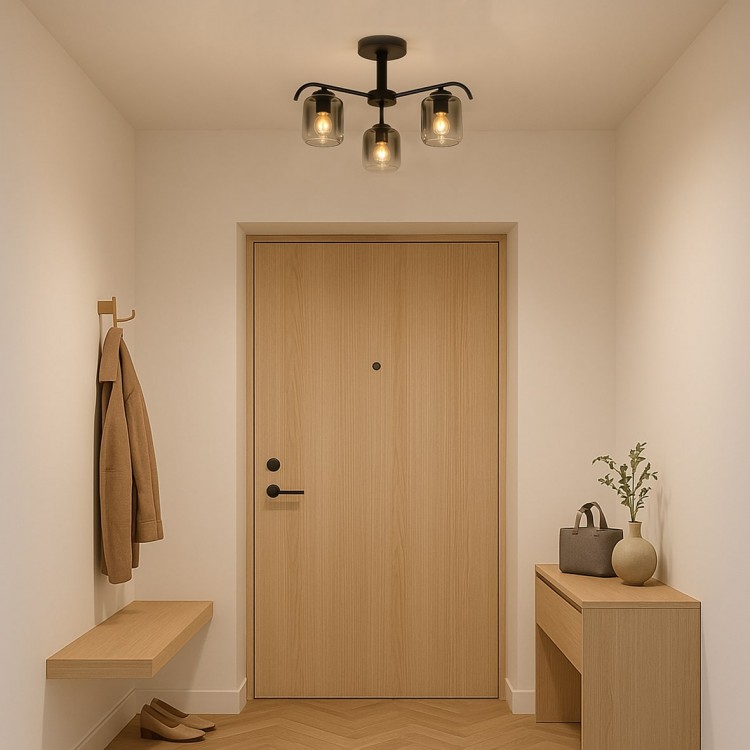 Накладний світильник Ardero BL1930-1 ORLANDO під лампу чорний 100204 Накладний світильник Ardero BL1930-1 ORLANDO під лампу чорний 100204