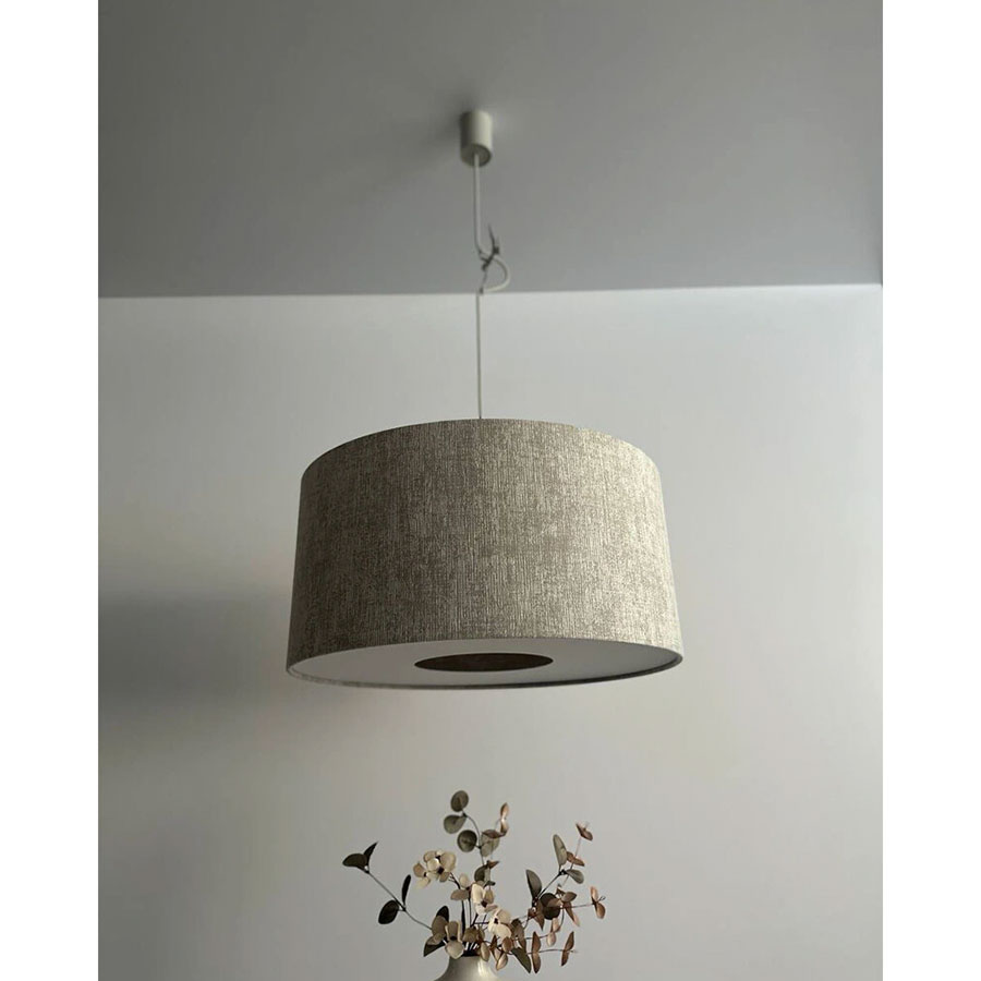 Підвісний світильник, люстра Nowodvorski 11665 Cedro M E27 1x25W IP20 світло-сірий