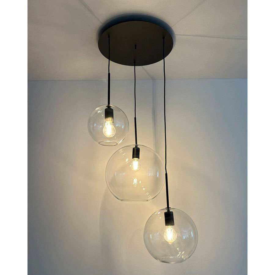 Підвісний світильник, люстра Nowodvorski 7788 Sphere III E27 3x25W IP20 чорний