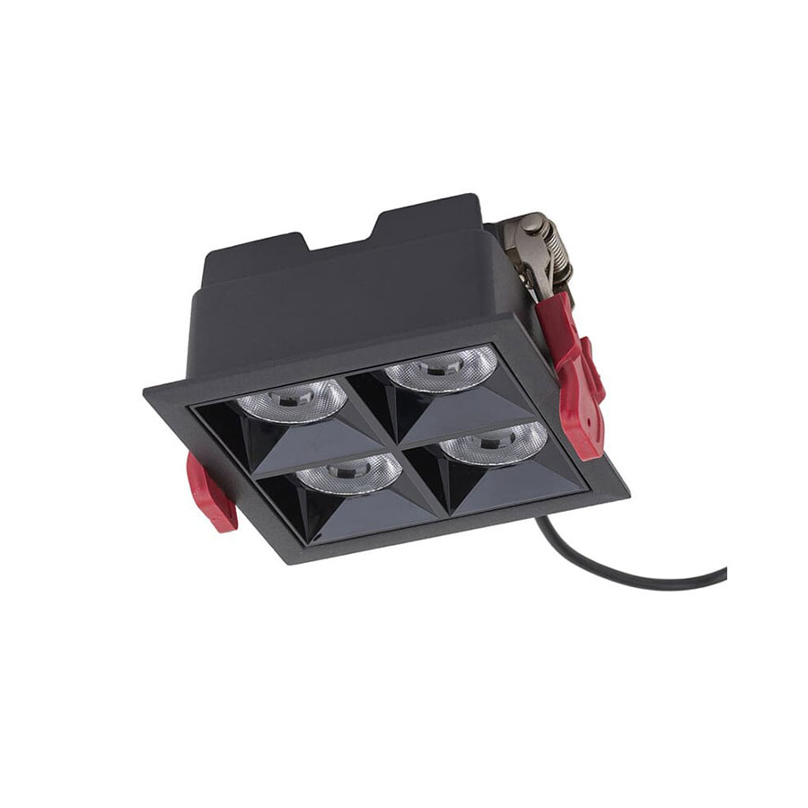 10064 Світильник Nowodvorski MIDI LED BLACK 16W 4000K RECESSED CN