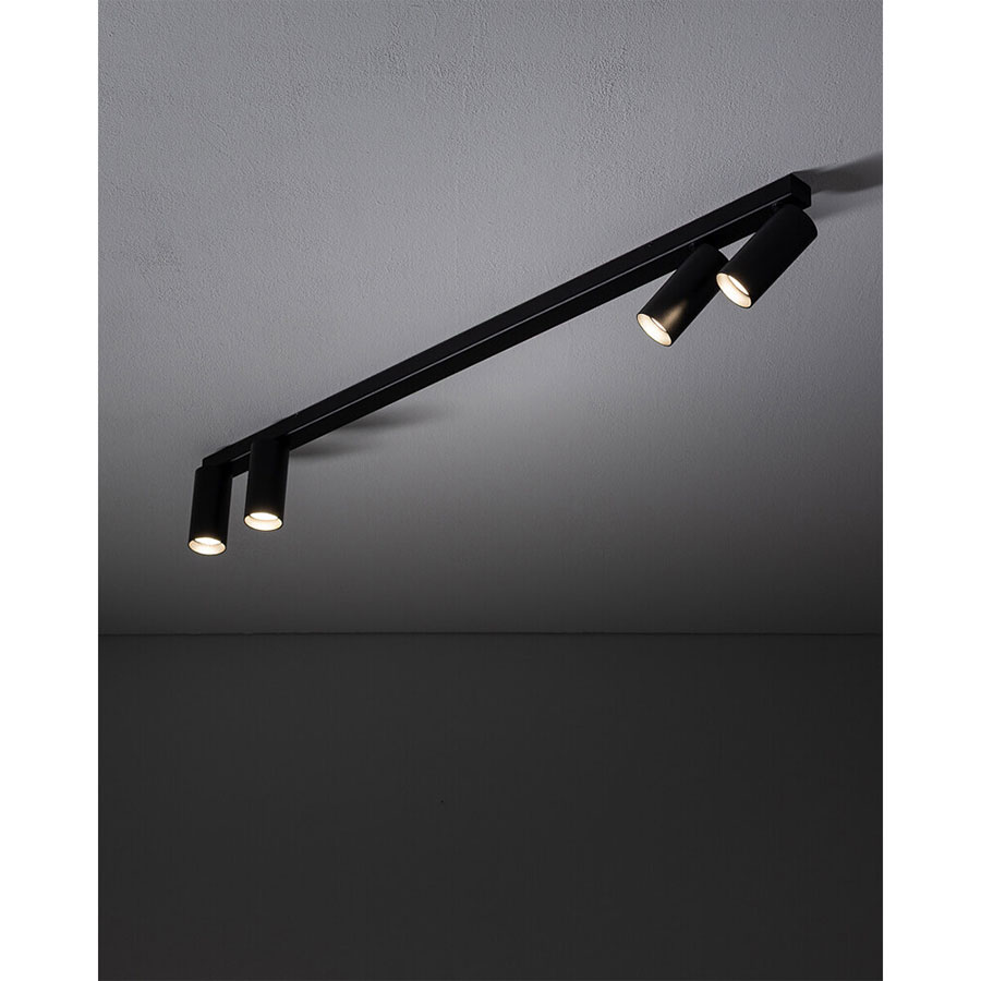 10739 Стельовий світильник Nowodvorski FOURTY IV BLACK PL