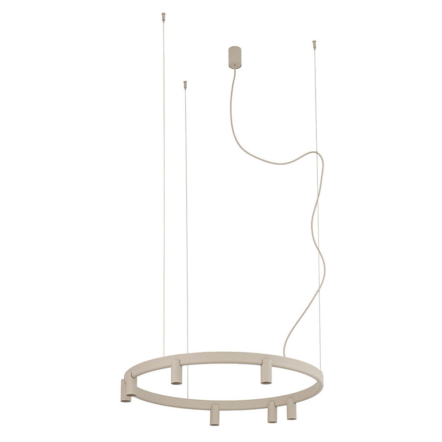 12284 Підвісний світильник Nowodvorski FOURTY ROUND LED VII ZWIS BEIGE PL