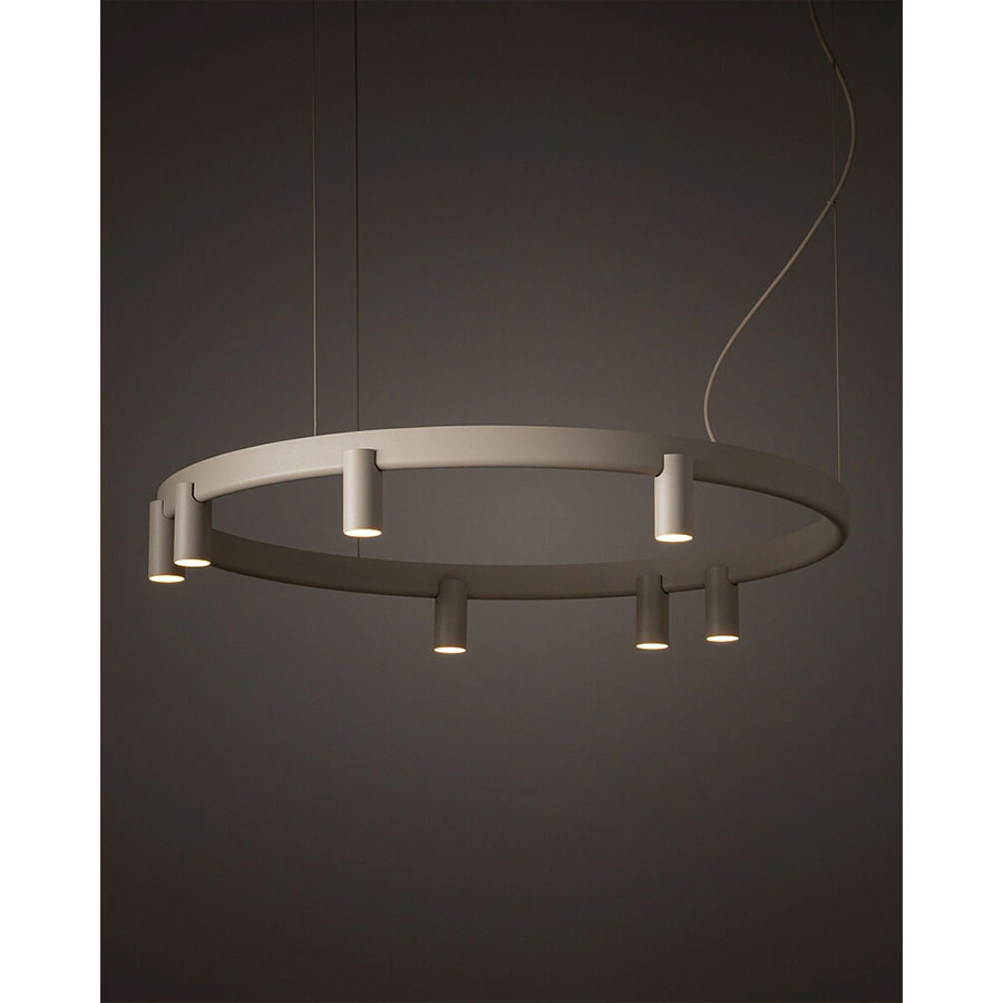 12284 Підвісний світильник Nowodvorski FOURTY ROUND LED VII ZWIS BEIGE PL