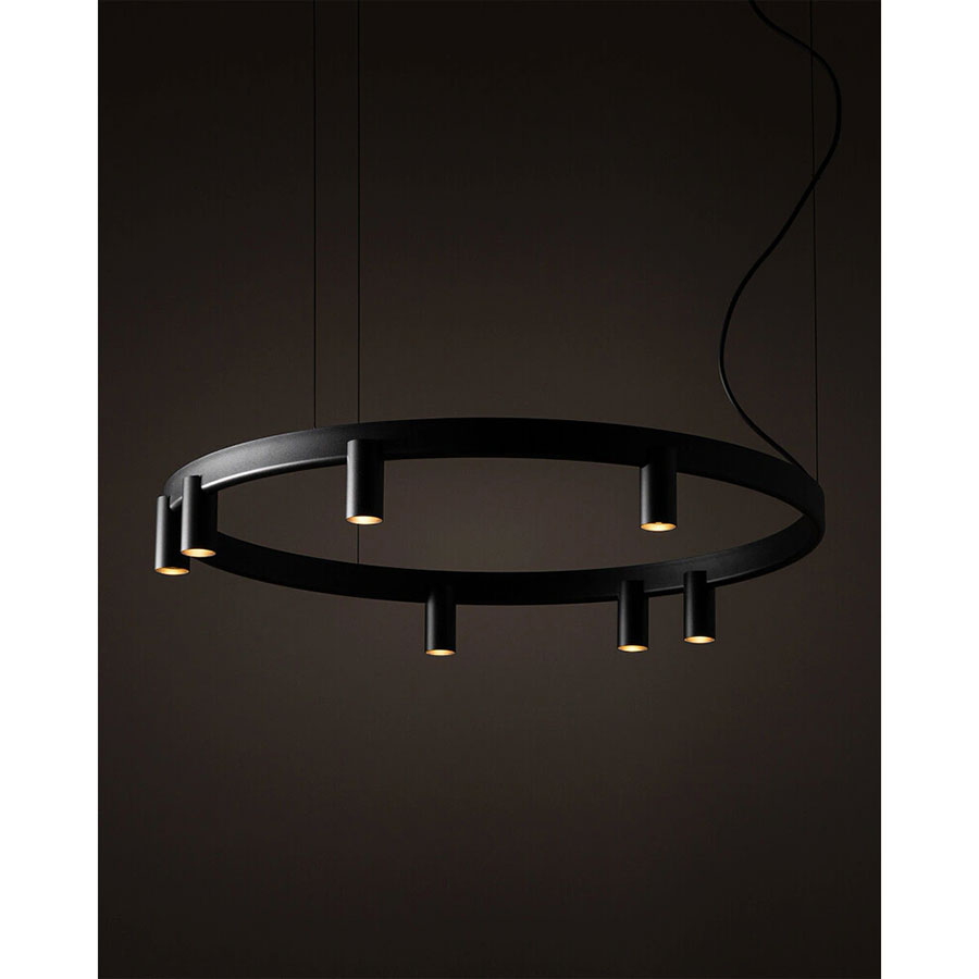 12285 Підвісний світильник Nowodvorski FOURTY ROUND LED VII ZWIS BLACK PL