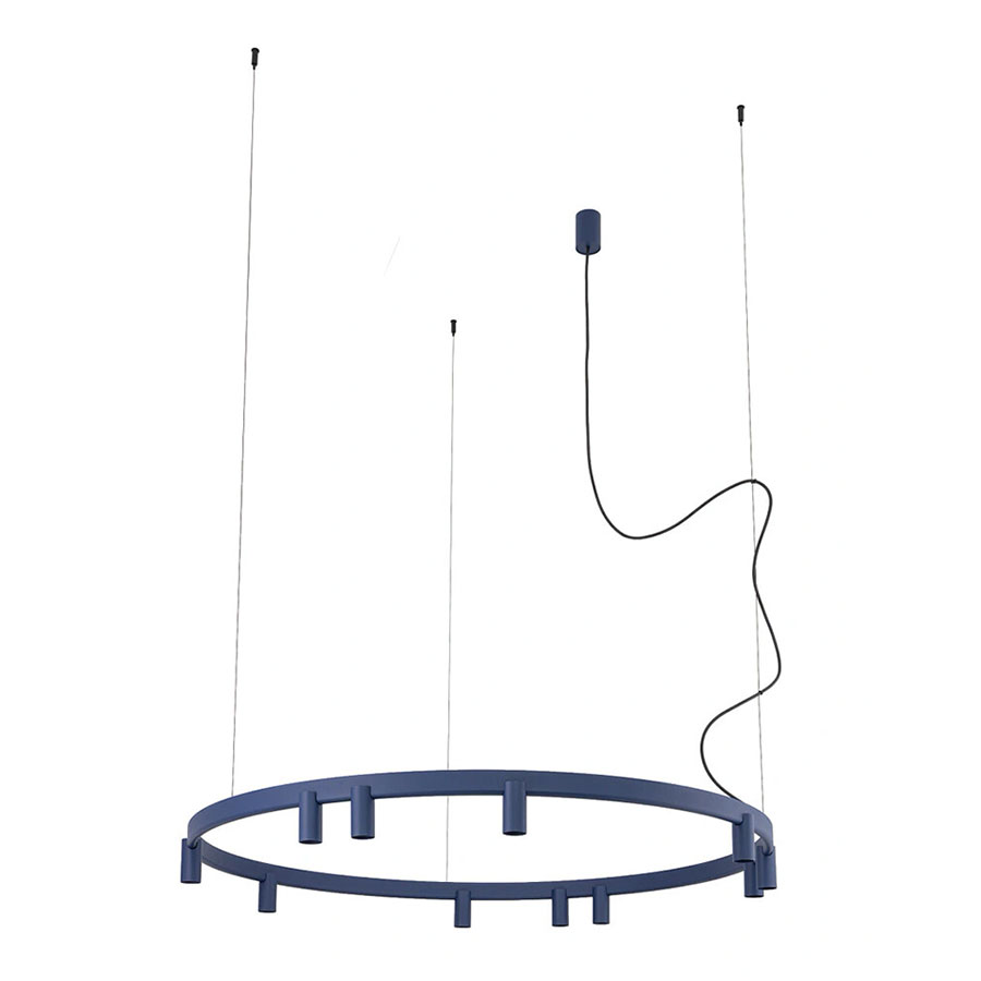 12286 Підвісний світильник Nowodvorski FOURTY ROUND LED XI ZWIS NAVY BLUE PL