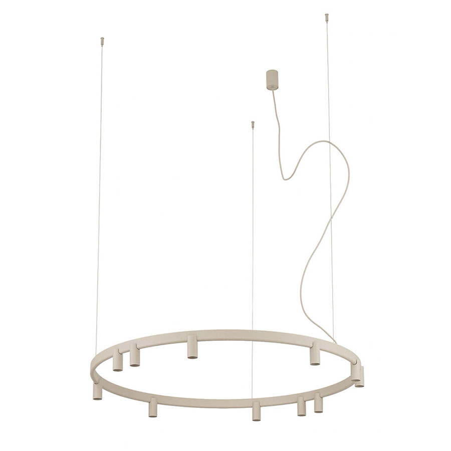 12287 Підвісний світильник Nowodvorski FOURTY ROUND LED XI ZWIS BEIGE PL