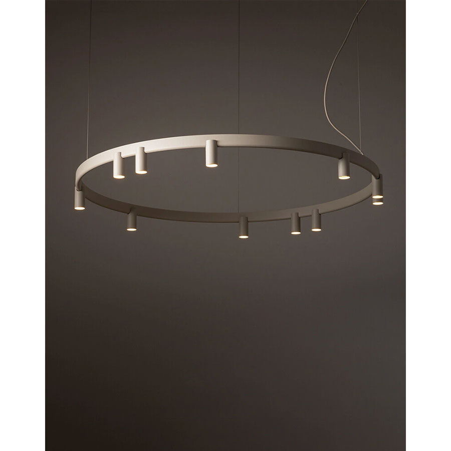12287 Підвісний світильник Nowodvorski FOURTY ROUND LED XI ZWIS BEIGE PL
